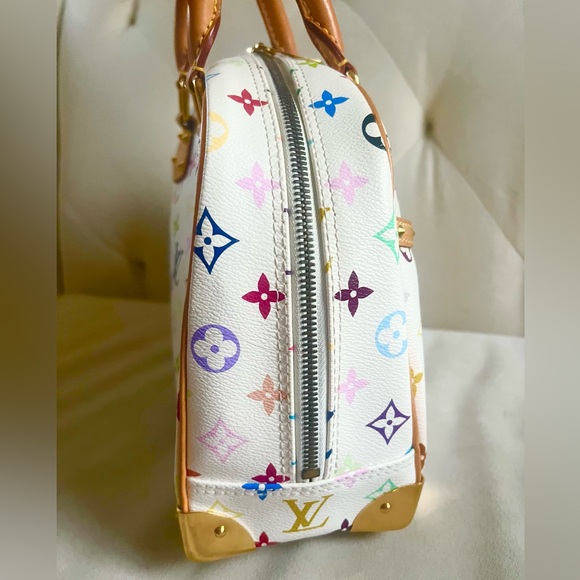 Louis Vuitton White Multicolor Satchel - Picture 3 of 8